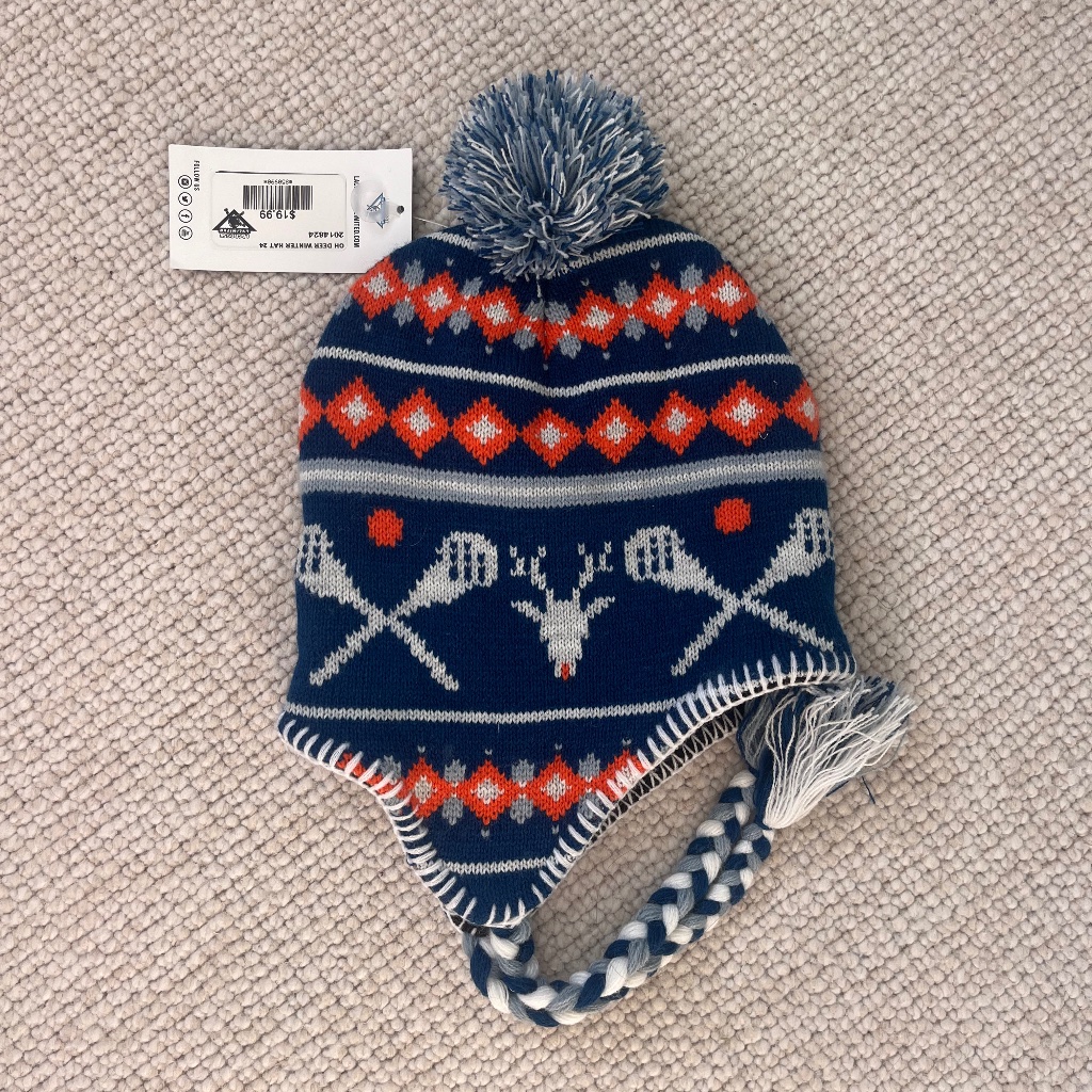 Boys Fleece Lined Lacrosse Winter Hat